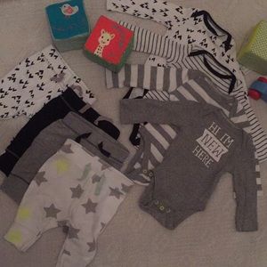 Baby Cat and Jack Onesies with matching pants